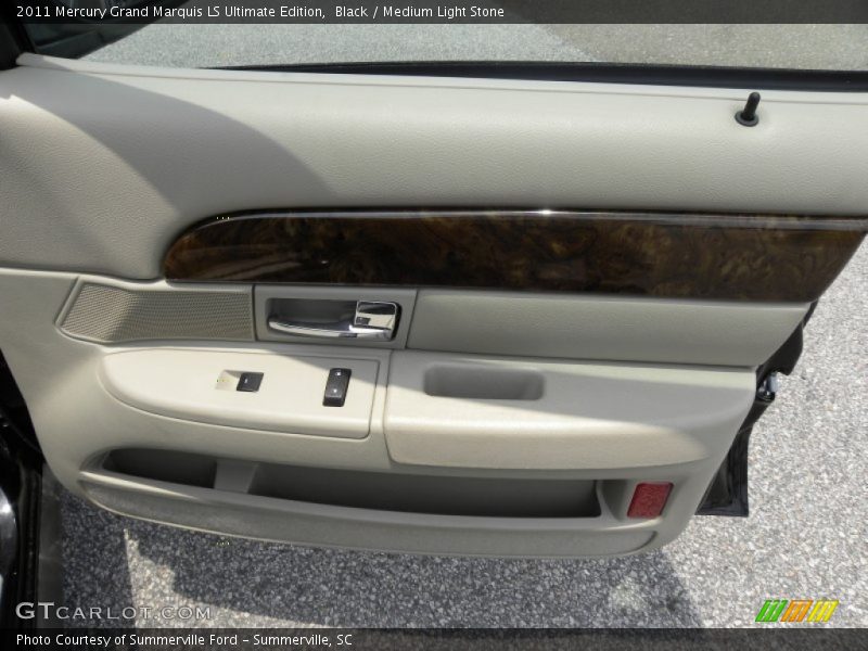 Black / Medium Light Stone 2011 Mercury Grand Marquis LS Ultimate Edition
