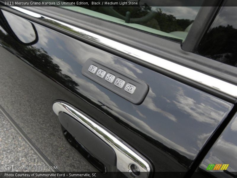 Black / Medium Light Stone 2011 Mercury Grand Marquis LS Ultimate Edition
