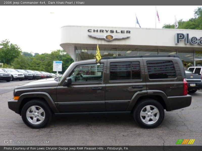 Dark Khaki Pearl / Khaki 2006 Jeep Commander 4x4