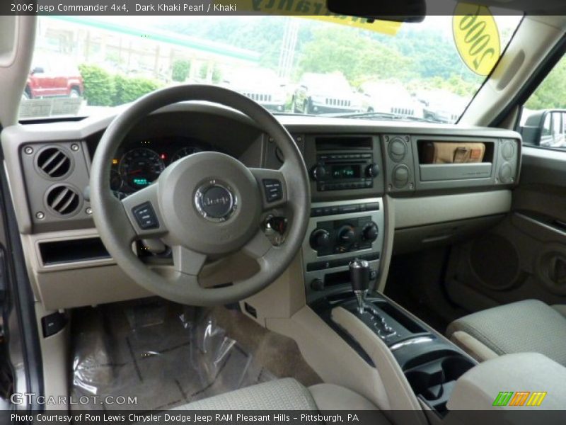 Dark Khaki Pearl / Khaki 2006 Jeep Commander 4x4