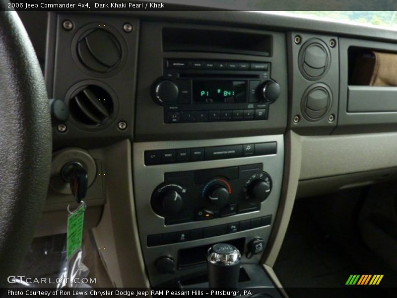 Dark Khaki Pearl / Khaki 2006 Jeep Commander 4x4