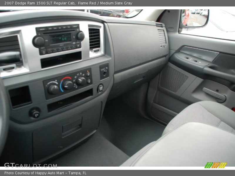 Flame Red / Medium Slate Gray 2007 Dodge Ram 1500 SLT Regular Cab