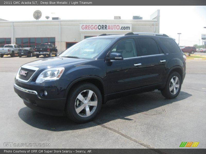 Deep Blue Metallic / Light Titanium 2011 GMC Acadia SLT