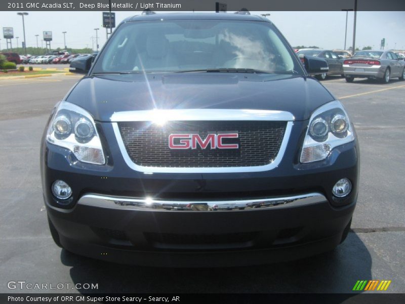 Deep Blue Metallic / Light Titanium 2011 GMC Acadia SLT