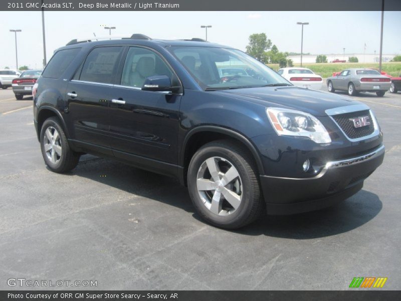 Deep Blue Metallic / Light Titanium 2011 GMC Acadia SLT