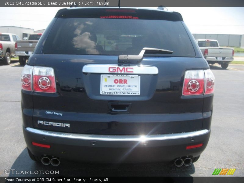 Deep Blue Metallic / Light Titanium 2011 GMC Acadia SLT
