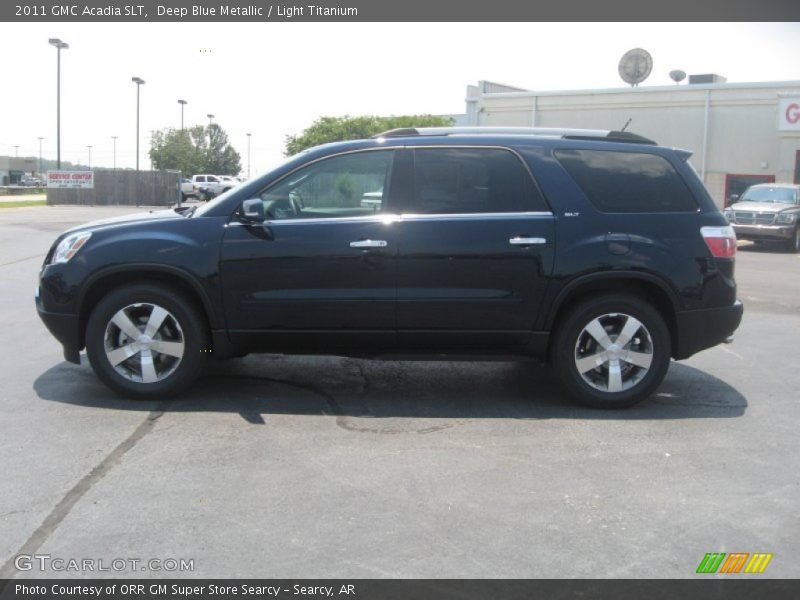 Deep Blue Metallic / Light Titanium 2011 GMC Acadia SLT