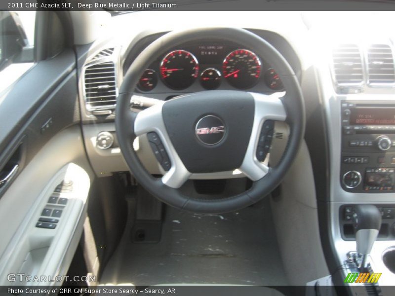 Deep Blue Metallic / Light Titanium 2011 GMC Acadia SLT