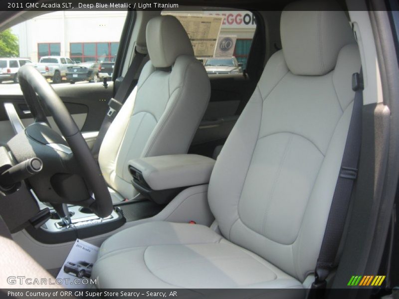 Deep Blue Metallic / Light Titanium 2011 GMC Acadia SLT