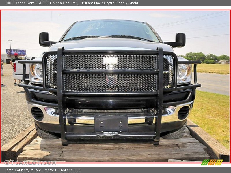 Brilliant Black Crystal Pearl / Khaki 2008 Dodge Ram 2500 SLT Mega Cab 4x4
