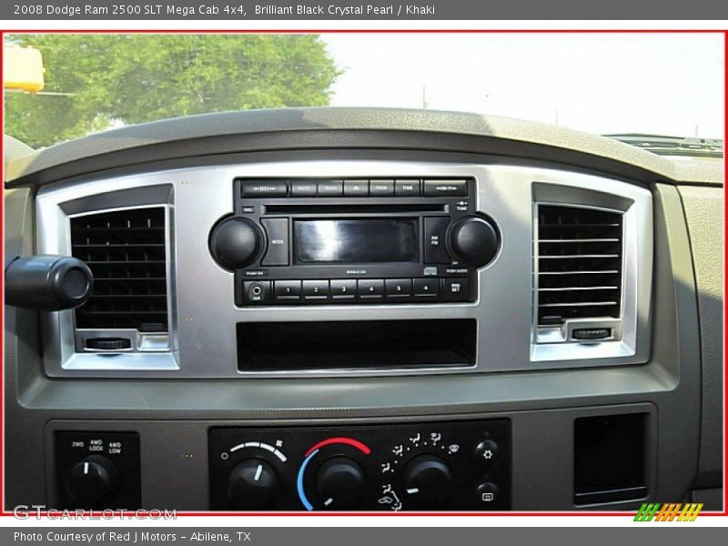 Brilliant Black Crystal Pearl / Khaki 2008 Dodge Ram 2500 SLT Mega Cab 4x4