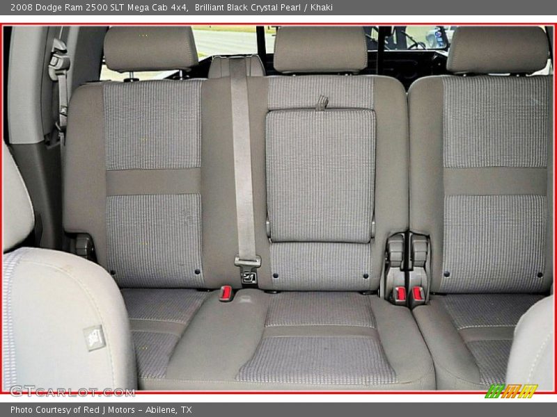 Brilliant Black Crystal Pearl / Khaki 2008 Dodge Ram 2500 SLT Mega Cab 4x4