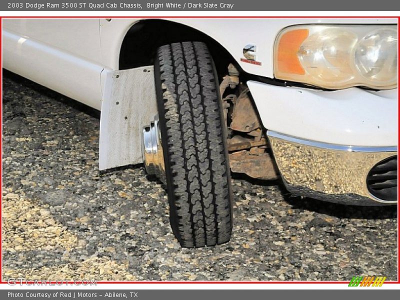 Bright White / Dark Slate Gray 2003 Dodge Ram 3500 ST Quad Cab Chassis
