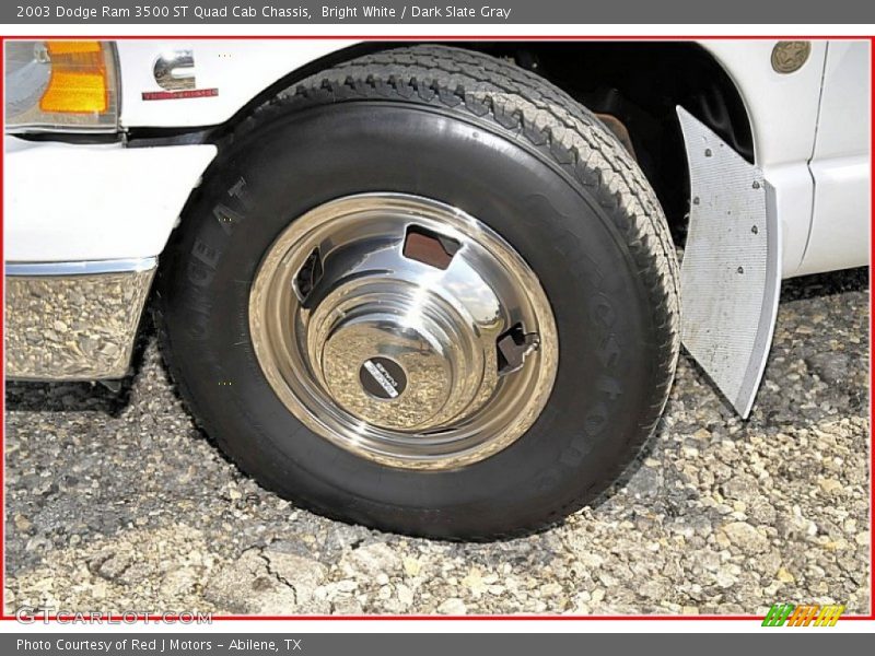 Bright White / Dark Slate Gray 2003 Dodge Ram 3500 ST Quad Cab Chassis
