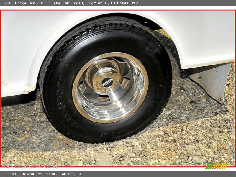 Bright White / Dark Slate Gray 2003 Dodge Ram 3500 ST Quad Cab Chassis