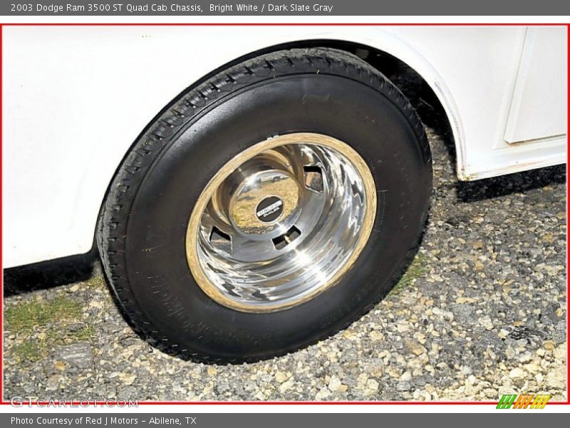 Bright White / Dark Slate Gray 2003 Dodge Ram 3500 ST Quad Cab Chassis