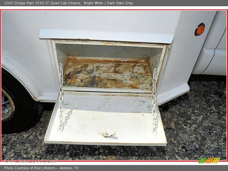 Bright White / Dark Slate Gray 2003 Dodge Ram 3500 ST Quad Cab Chassis