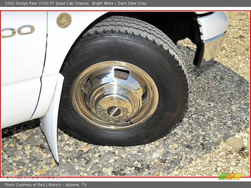 Bright White / Dark Slate Gray 2003 Dodge Ram 3500 ST Quad Cab Chassis