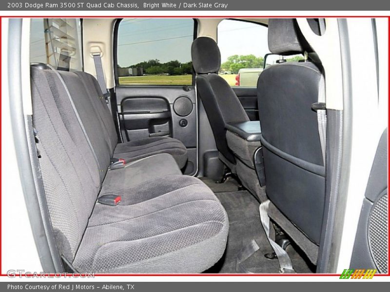 Bright White / Dark Slate Gray 2003 Dodge Ram 3500 ST Quad Cab Chassis