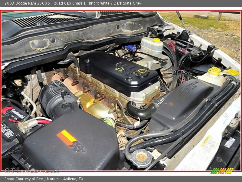  2003 Ram 3500 ST Quad Cab Chassis Engine - 5.9 Liter Cummins OHV 24-Valve Turbo-Diesel Inline 6 Cylinder