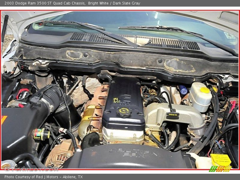  2003 Ram 3500 ST Quad Cab Chassis Engine - 5.9 Liter Cummins OHV 24-Valve Turbo-Diesel Inline 6 Cylinder