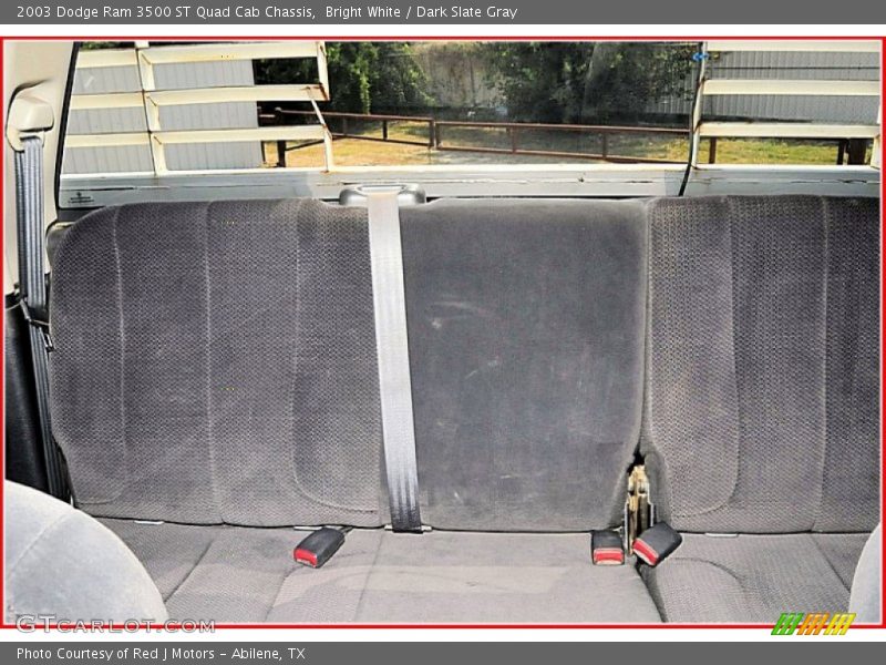 Bright White / Dark Slate Gray 2003 Dodge Ram 3500 ST Quad Cab Chassis