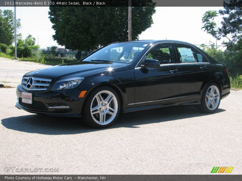 Black / Black 2011 Mercedes-Benz E 350 4Matic Sedan
