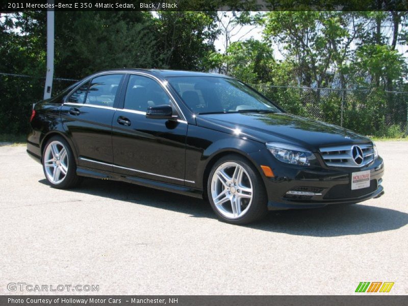 Black / Black 2011 Mercedes-Benz E 350 4Matic Sedan