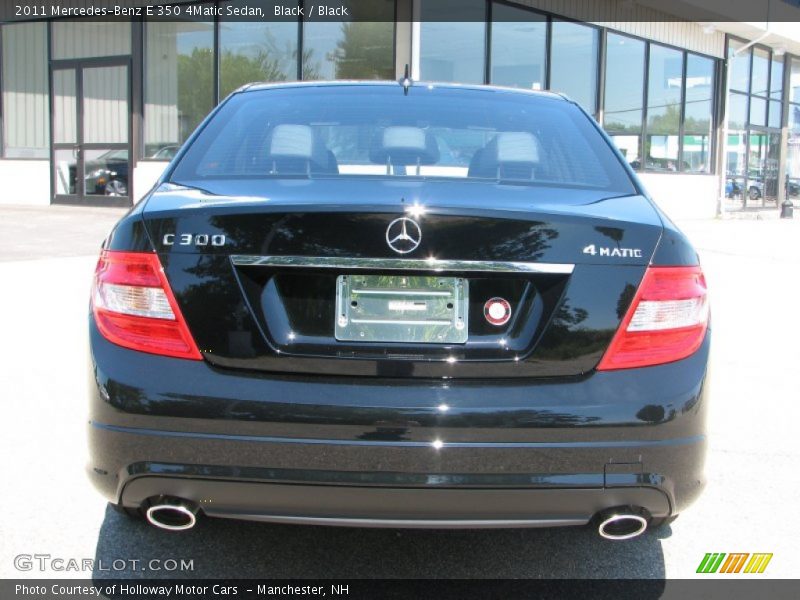 Black / Black 2011 Mercedes-Benz E 350 4Matic Sedan