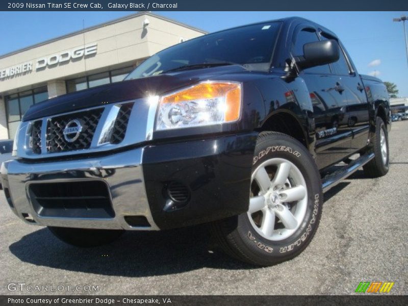 Galaxy Black / Charcoal 2009 Nissan Titan SE Crew Cab