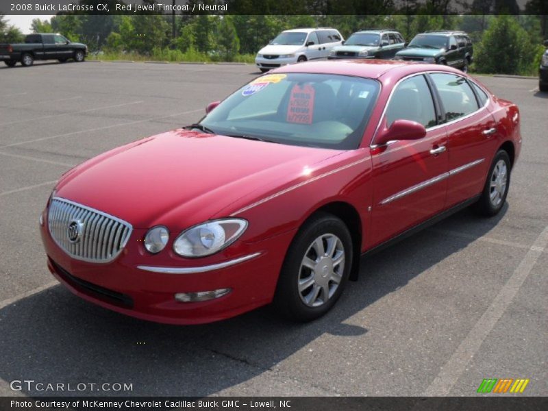 Red Jewel Tintcoat / Neutral 2008 Buick LaCrosse CX