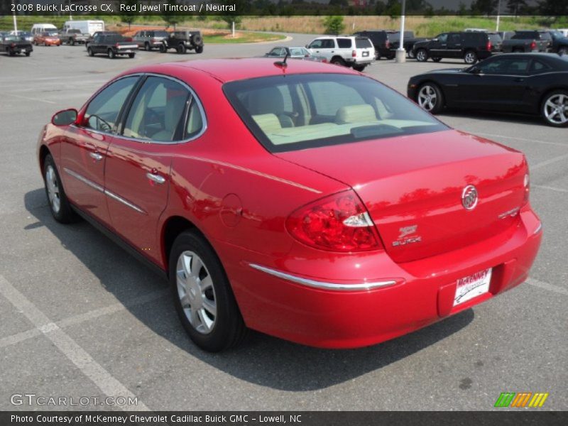 Red Jewel Tintcoat / Neutral 2008 Buick LaCrosse CX