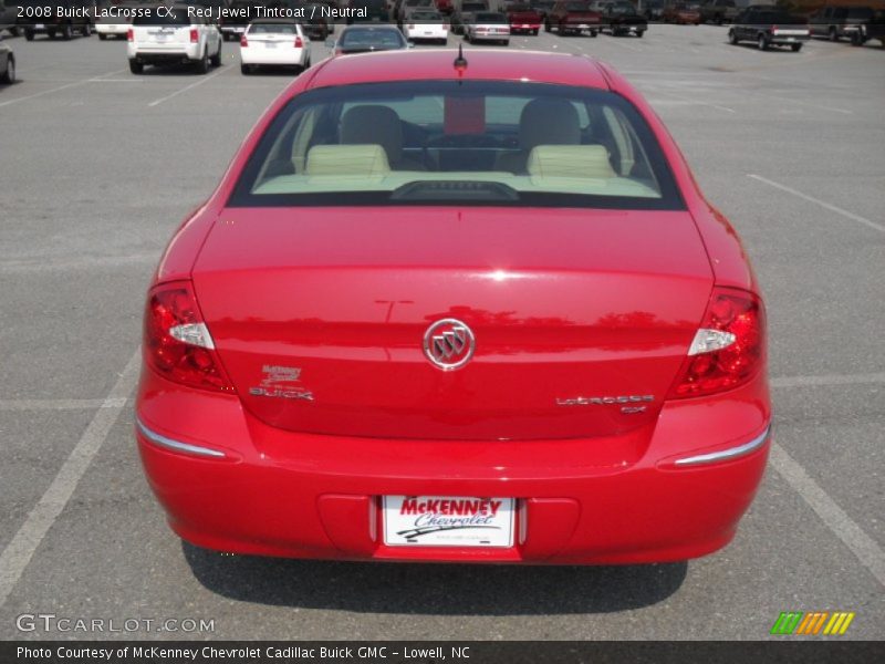 Red Jewel Tintcoat / Neutral 2008 Buick LaCrosse CX