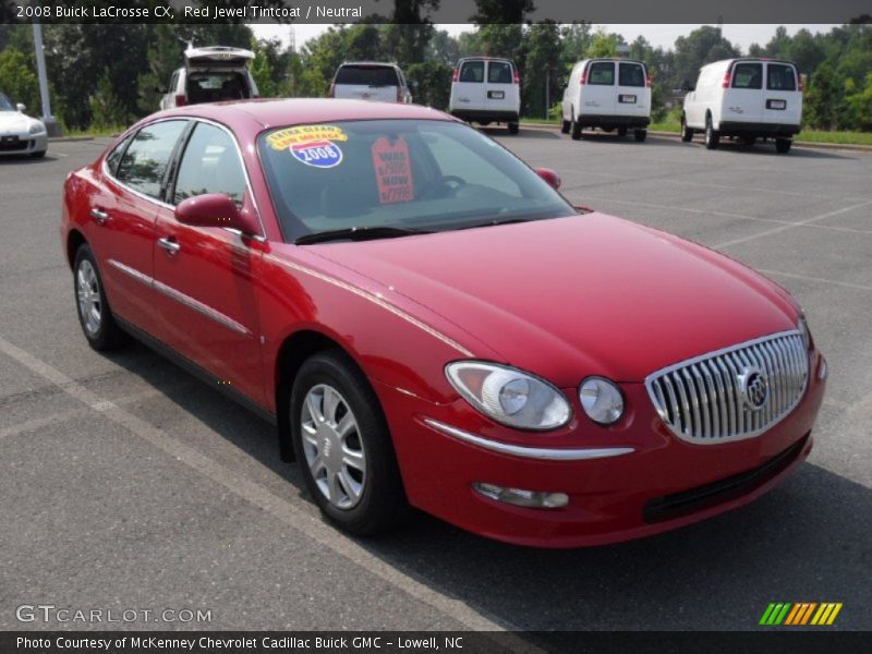 Red Jewel Tintcoat / Neutral 2008 Buick LaCrosse CX