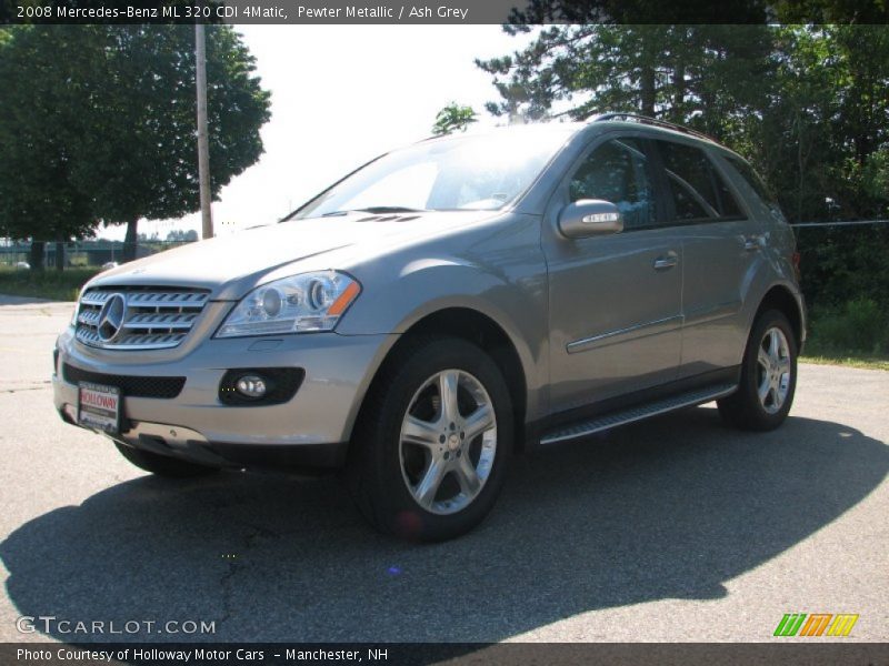 Pewter Metallic / Ash Grey 2008 Mercedes-Benz ML 320 CDI 4Matic