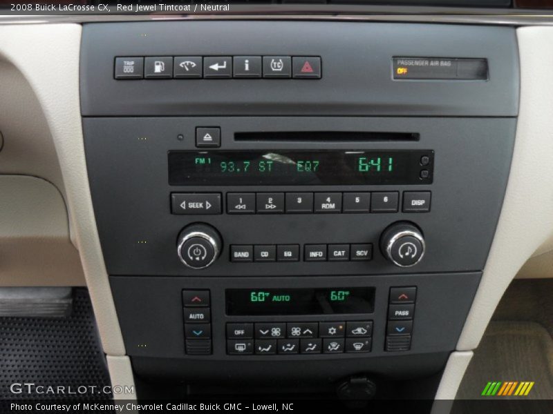 Red Jewel Tintcoat / Neutral 2008 Buick LaCrosse CX