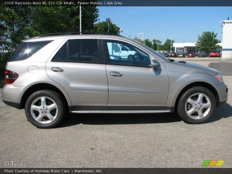 Pewter Metallic / Ash Grey 2008 Mercedes-Benz ML 320 CDI 4Matic