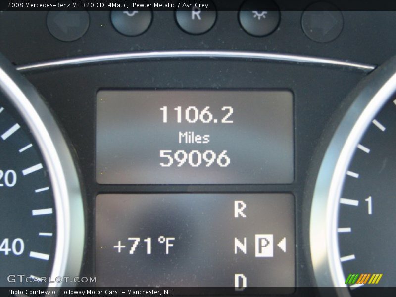 Pewter Metallic / Ash Grey 2008 Mercedes-Benz ML 320 CDI 4Matic