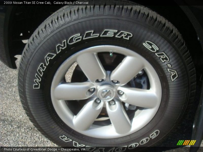 Galaxy Black / Charcoal 2009 Nissan Titan SE Crew Cab
