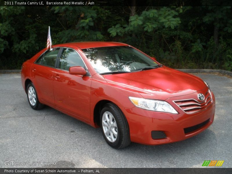 Barcelona Red Metallic / Ash 2011 Toyota Camry LE