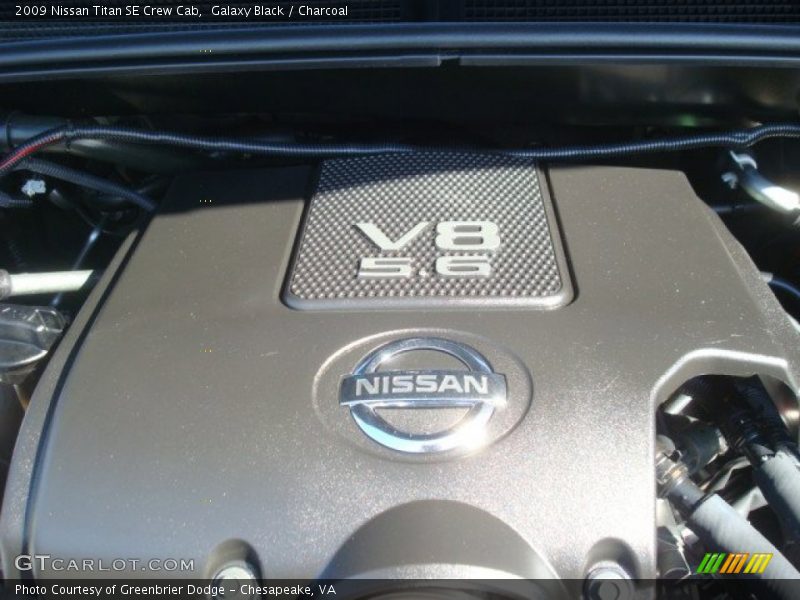 Galaxy Black / Charcoal 2009 Nissan Titan SE Crew Cab