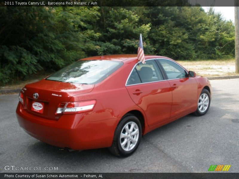 Barcelona Red Metallic / Ash 2011 Toyota Camry LE