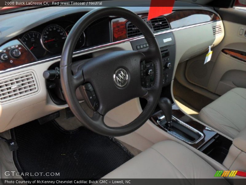 Red Jewel Tintcoat / Neutral 2008 Buick LaCrosse CX