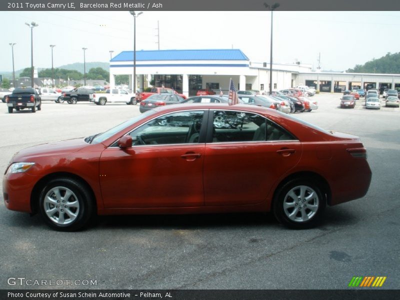Barcelona Red Metallic / Ash 2011 Toyota Camry LE