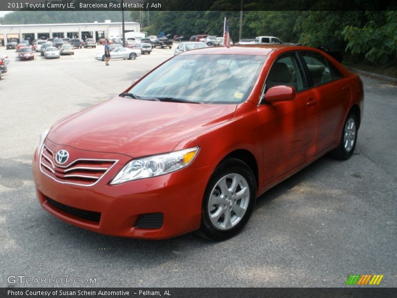 Barcelona Red Metallic / Ash 2011 Toyota Camry LE