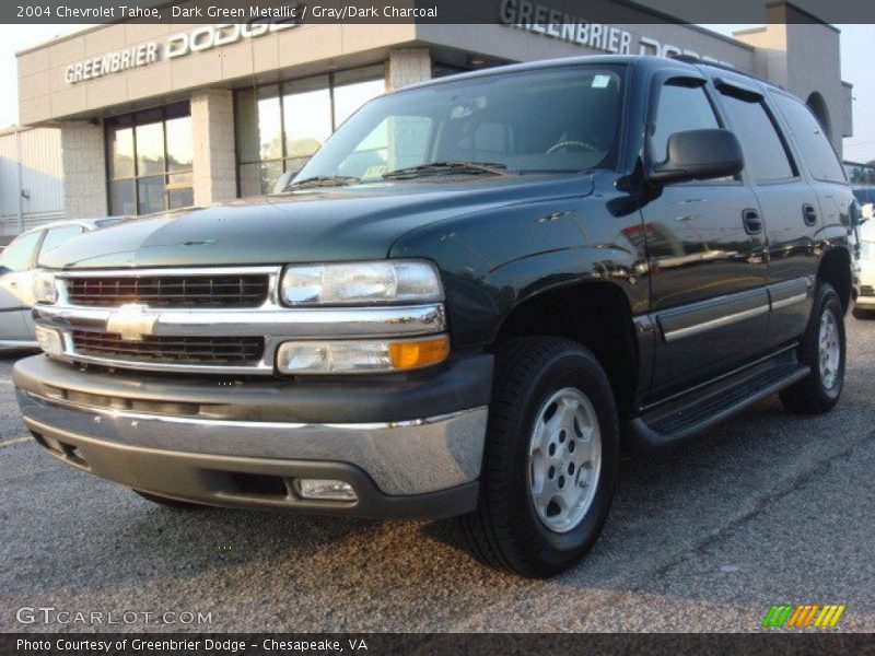 Dark Green Metallic / Gray/Dark Charcoal 2004 Chevrolet Tahoe