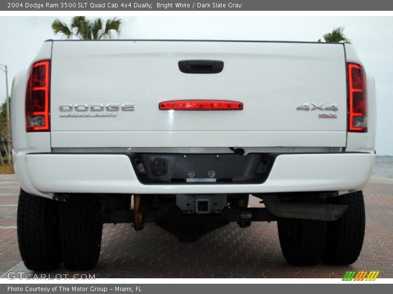 Bright White / Dark Slate Gray 2004 Dodge Ram 3500 SLT Quad Cab 4x4 Dually