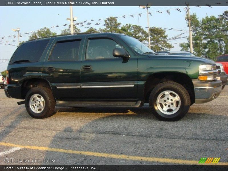 Dark Green Metallic / Gray/Dark Charcoal 2004 Chevrolet Tahoe