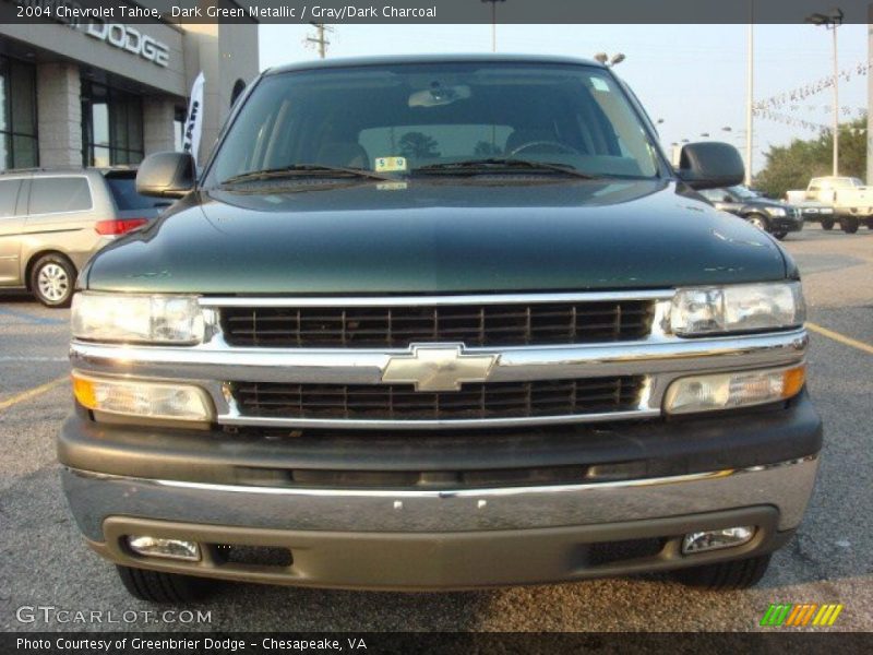 Dark Green Metallic / Gray/Dark Charcoal 2004 Chevrolet Tahoe