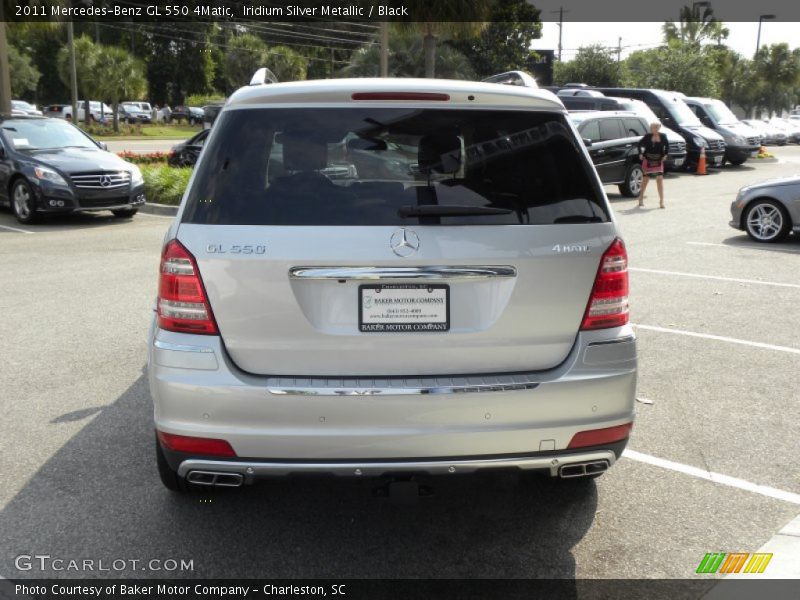 Iridium Silver Metallic / Black 2011 Mercedes-Benz GL 550 4Matic